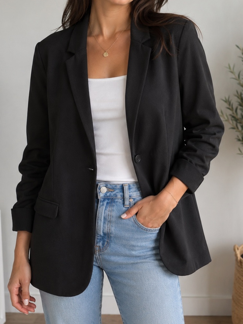 Philosophy Black Blazer- Size Large
